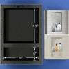 Nicho Para Ducha Empotrable 63.5x43x9.5cm Doble Repisa Negro