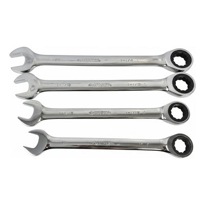 Set Profesional Llaves Matraca Husky Heavy Duty Jumbo Sae Plateado