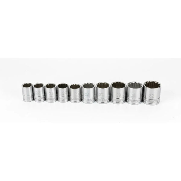 Juego De 10 Dados Husky 12 Puntas 1/2 Métrico 18-32mm