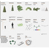 Arbol De Navidad 3.65 M Verde 4200 Luces Led Grand Duches Verde