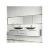 Lavabo Rectangular 56x38x12 Cm Gris Tipo Concreto Lorca Gris Mate