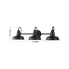 Lámpara De Tocador De 3 Luces Elmcroft 29in Hampton Bay Negro