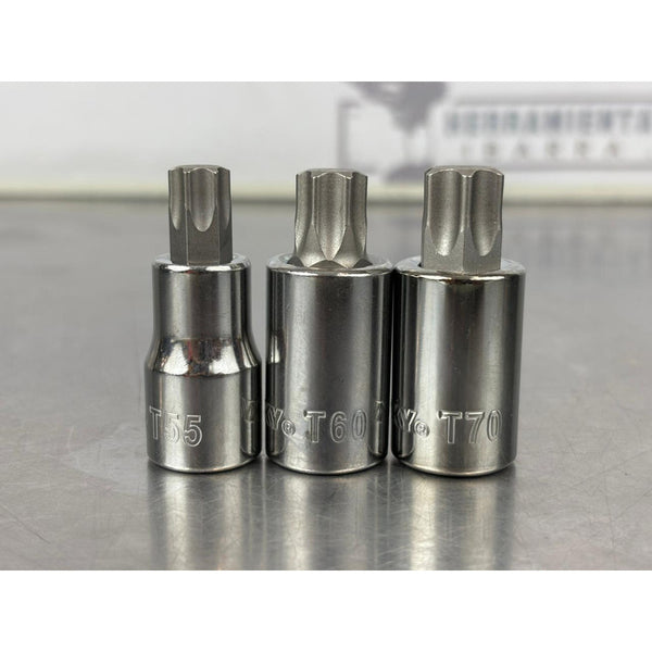 Juego De Dados Torx De Gran Tamaño Husky 3pz Mando 1/2in