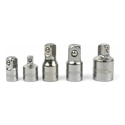 Juego 5 Adaptadores Husky 1/4, 3/8, 1/2 In Profesional