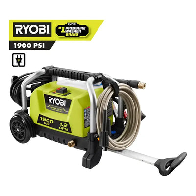 Hidrolavadora Ryobi Alambrica 1900 Psi 13a 1.2gpm Ry1419mt Verde Claro 60