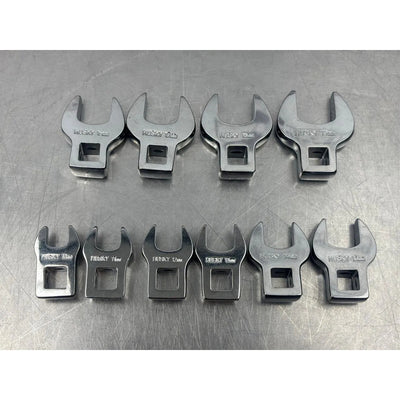 Juego De 10 Llaves Pata De Cuervo Husky Mm Para Matraca 3/8 Plateado