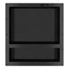 Nicho Para Ducha Empotrable 63.5x43x9.5cm Doble Repisa Negro
