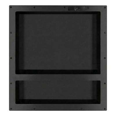 Nicho Para Ducha Empotrable 63.5x43x9.5cm Doble Repisa Negro