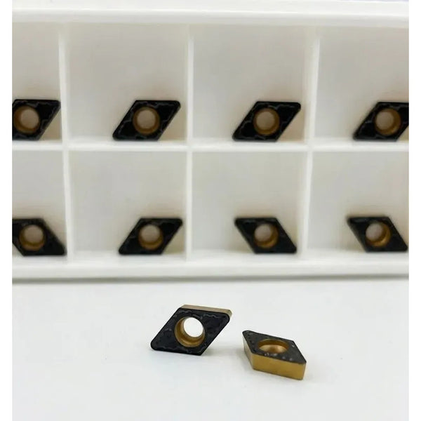 Insertos Dcmt070208-tm Hr8225 Carburo Para Torno Cnc Negro