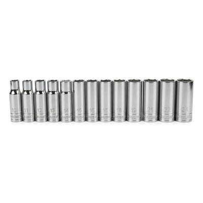 Juego De 13 Dados Largos Husky 6 Puntas 1/2 Métrico 10-24mm
