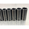 Juego De 9 Dados Impacto Husky 3/8 Sae Largos 1/4 A 3/4  Inc