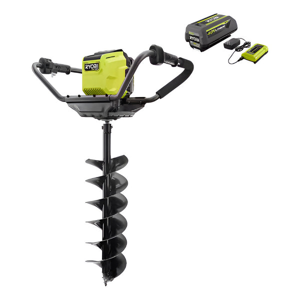 Barrena Ahoyadora Ryobi 40v Hp 8in Ry40710 Inalámbrica