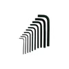 Juego De Llaves Hexagonales Husky Sae 1/16 A 3/8 PuLG 10pzas Negro