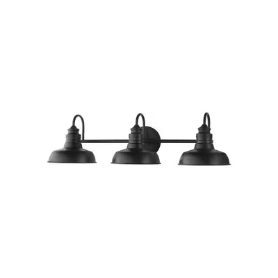 Lámpara De Tocador De 3 Luces Elmcroft 29in Hampton Bay Negro