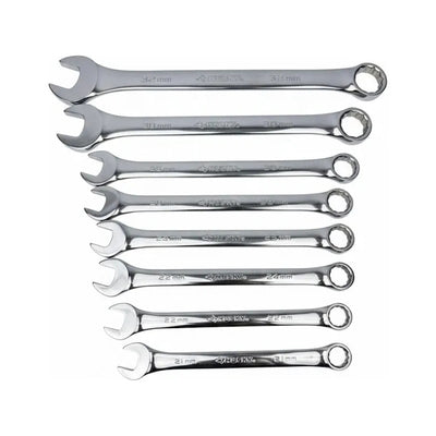 Set De Llaves Combinadas Husky Heavy Duty Jumbo Métrico Plateado