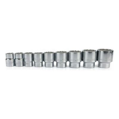 Juego De 9 Dados Husky 12 Puntas Encastre 3/4 Pulgadas Sae