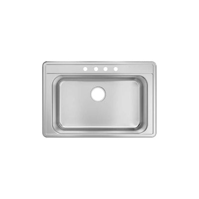 Tarja Fregadero Cocina Acero Inoxidable 85x55 Cm Empotrable Gris