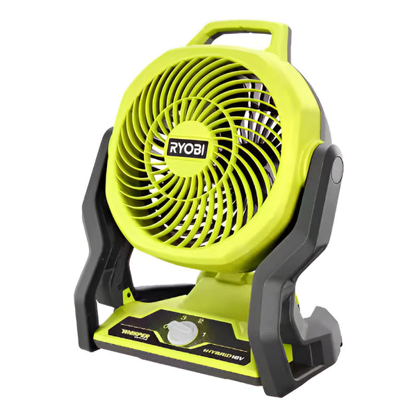 Abanico Híbrido Ryobi One+ 18v/110v 7.5in Pcl811b Solo Equip 19.05 Cm 60 Verde Gris Plástico 3