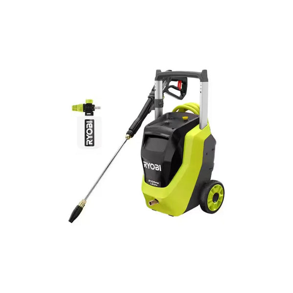 Hidrolavadora Eléctrica Ryobi 2100psi Y 1.2gpm Con Espumador Verde Lima 60