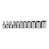 Set Dados Husky 1/4 Hexagonal Sae Profesional 11 Pzas Plateado