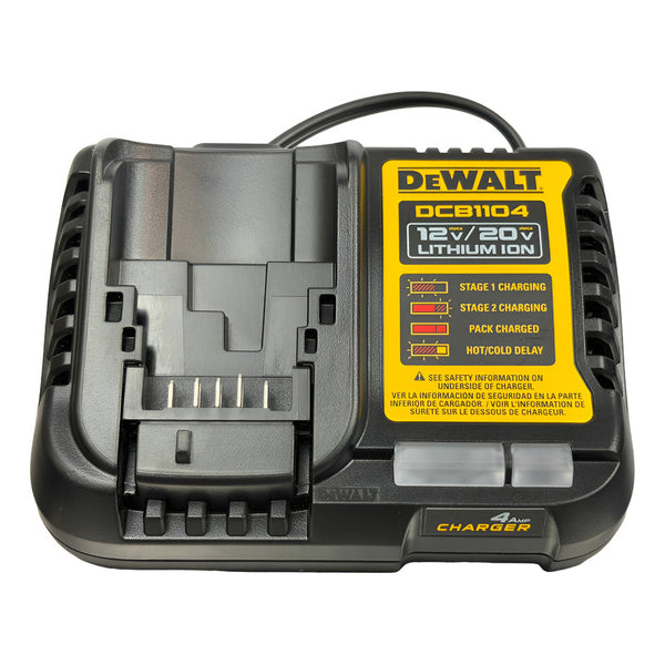 Cargador Rápido Dewalt Dcb1104 12v/20v Maximo 4 Amperios