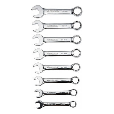Juego 8 Llaves Combinadas Husky Milimétricas 9mm A 18mm Plateado