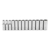 Dados Largos Husky 3/8 Métrico 6 Puntas Set 12 Piezas Plateado