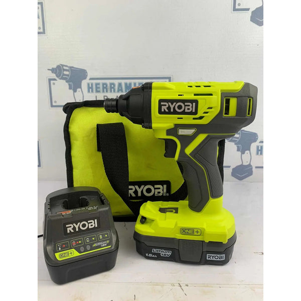 Destornillador De Impacto Hexagonal Ryobi 18v P235avn Bat1.5 Verde 60