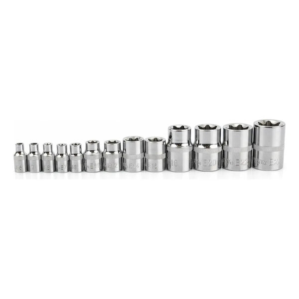 Juego 13 Dados Torx Hembra Husky E4-e24 Multiencastre