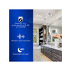 Extractor Baño Panasonic Whisperceiling 50-110 Cfm Luz Led Blanco