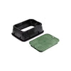 Caja Rectangular Con Tapa Para Valvula De Riego 35 X 48 Cm