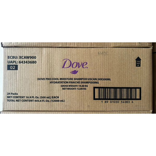 Shampoo Dove Pro Cool Moisture 500ml Caja Con 24 Frascos