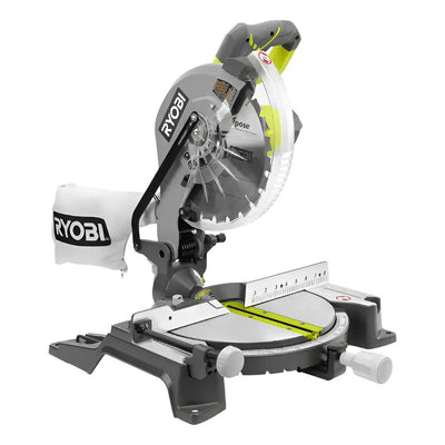 Sierra Ingletadora Compuesta Ryobi 10in Led Ts1346 Luz Led