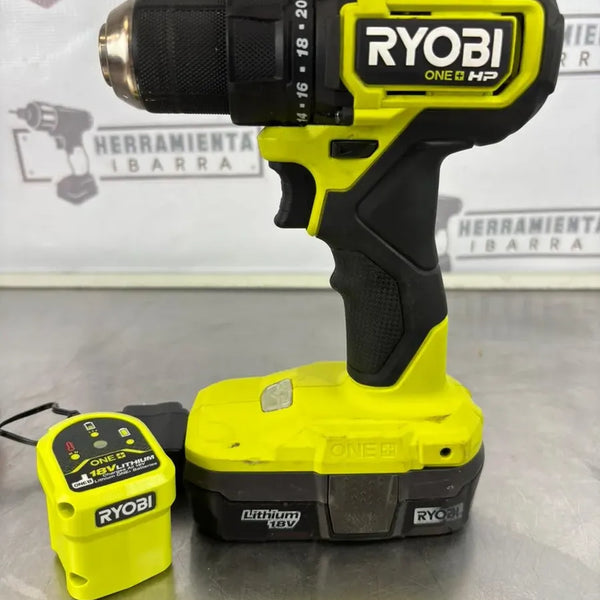 Taladro Atornillador Inalámbrico Ryobi 18v One+ Hp Psbdd02k Verde Claro 60