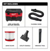 Aspiradora Milwaukee M18 Húmedo/ Seco 2galones 0880-20 Rojo